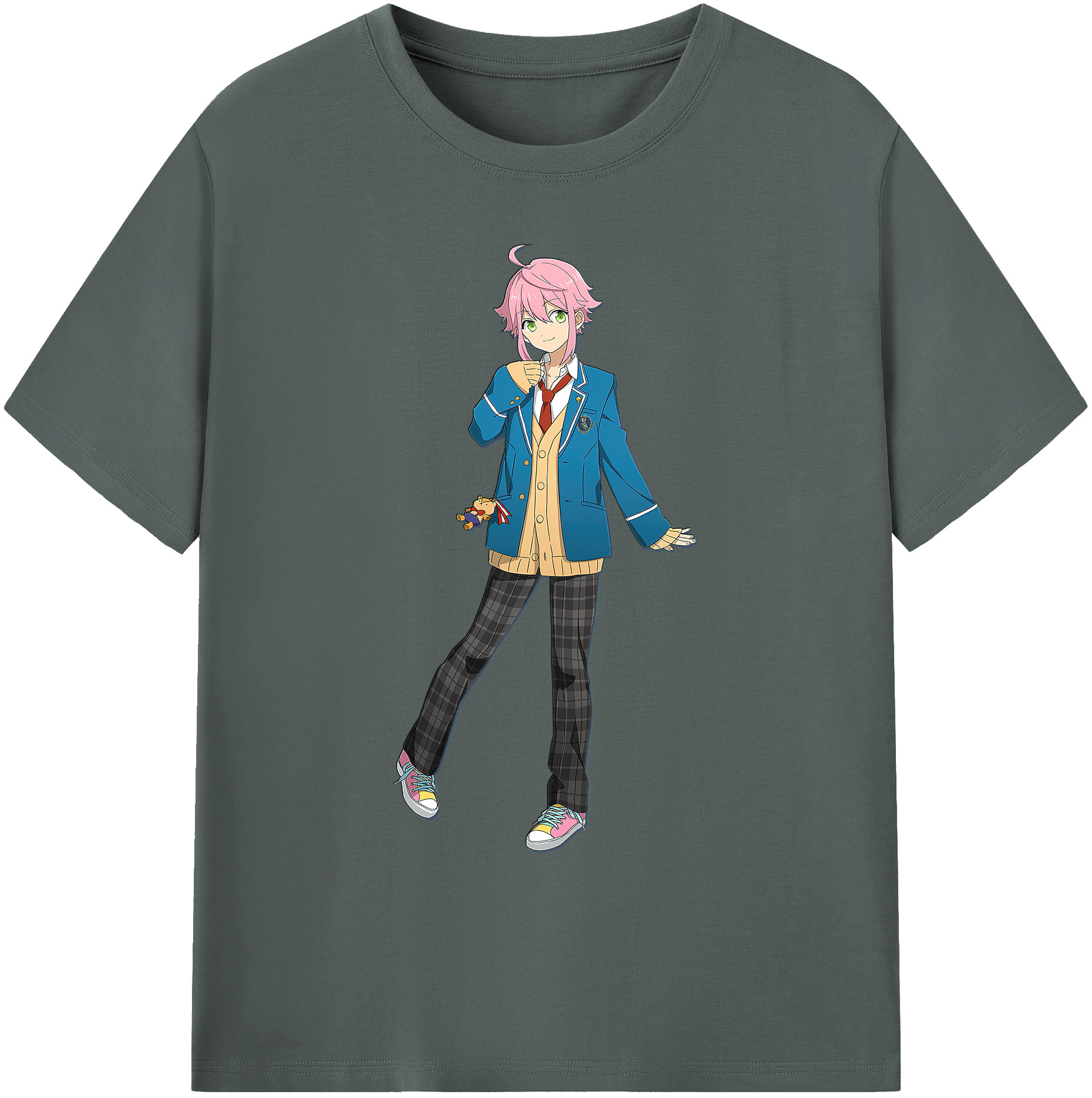 （画像用） あんさんぶるスターズ! Ensemble Stars 綿100％ メンズ半袖Tシャツ｜肌触りやわらか＆通気性